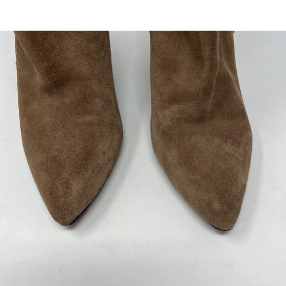 Isola Antonella Suede Fringe Wedge Ankle Boot Tan Nude Women's size 8 - Picture 4 of 10